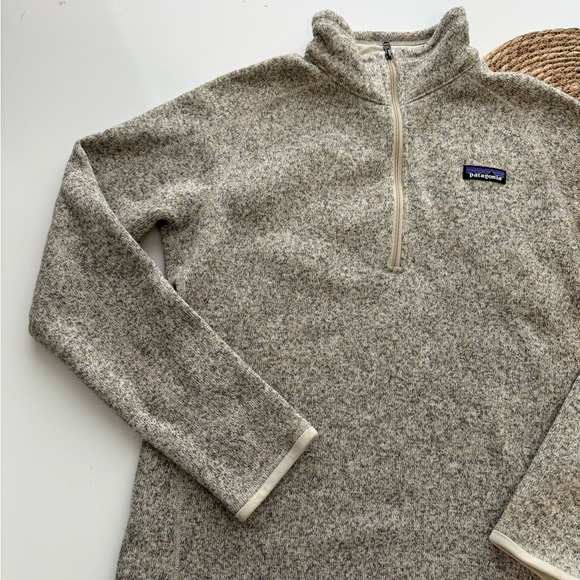 Patagonia Better Sweater‎ Quarter 1/4 Zip Fleece Pullover Grey Large - Picture 4 of 10